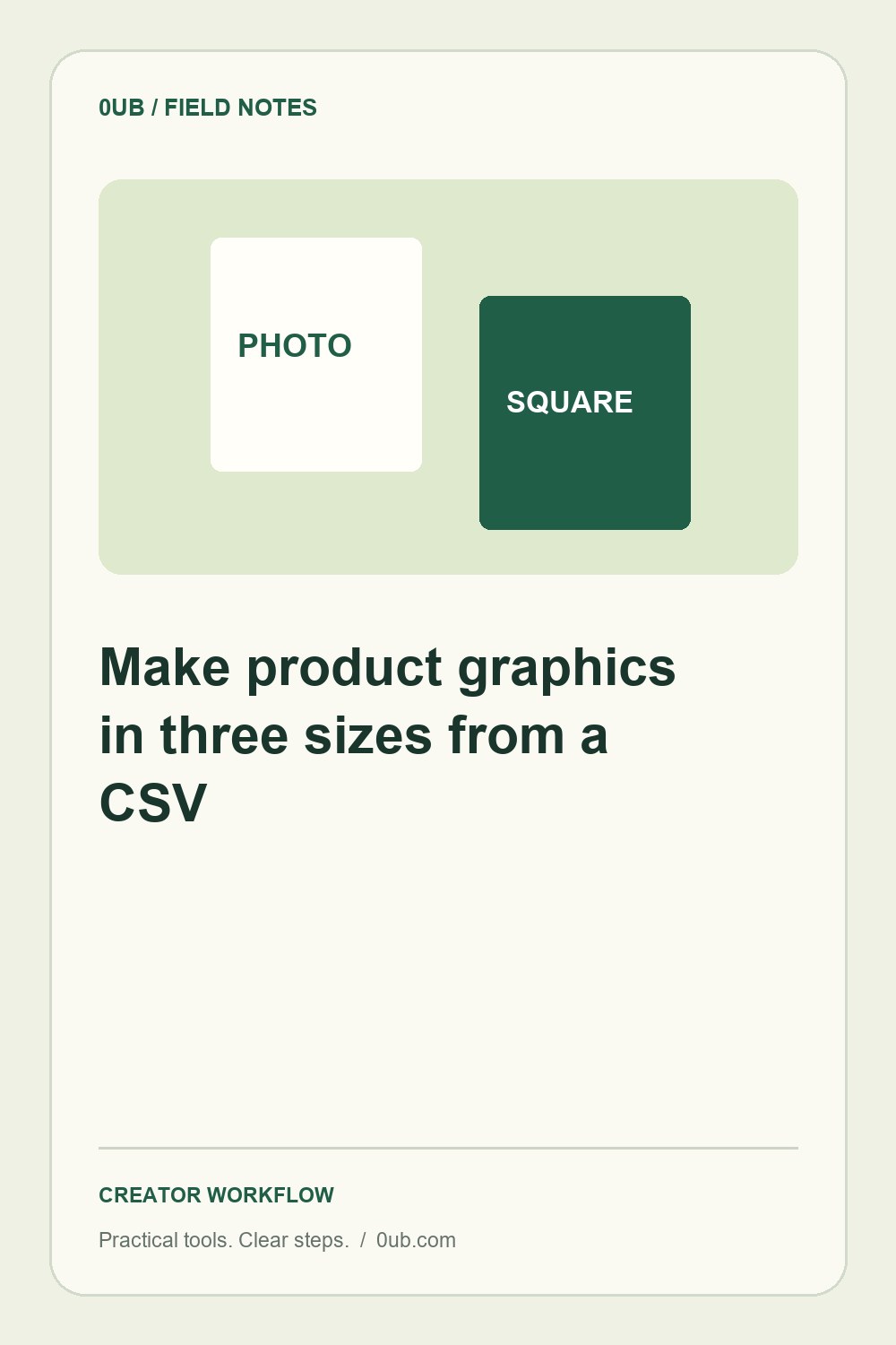 Make product graphics in three sizes from a CSV