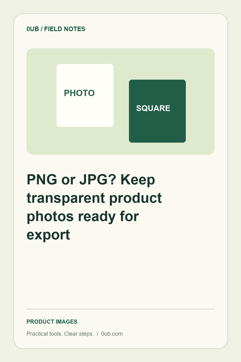 PNG or JPG? Keep transparent product photos ready for export